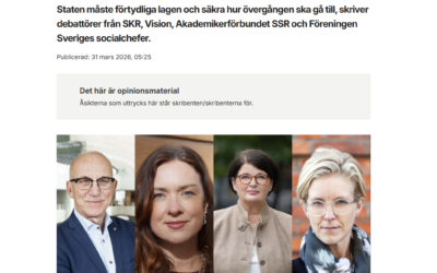 Samsjuklighetsreformen, läs vår debattartikel